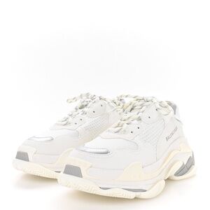 Balenciaga Fabric Mesh Bi-Color Womens Triple S Sneakers